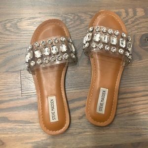Clear jeweled- Steve Madden sandals